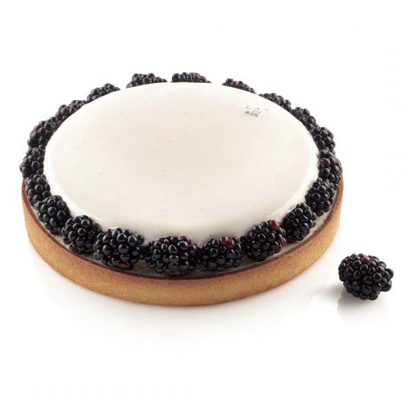 KIT TARTE RING ROUND D210 MM Форма силіконова Ø 175 h20 mm + 1 кільце  (Ø 210 h20 mm) - 1 форма в на