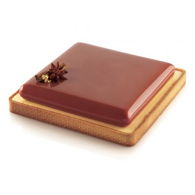Форма силіконова 170 x 170 h20 mm + 1 квадратне кільце KIT TARTE RING SQUARE 200x200 мм