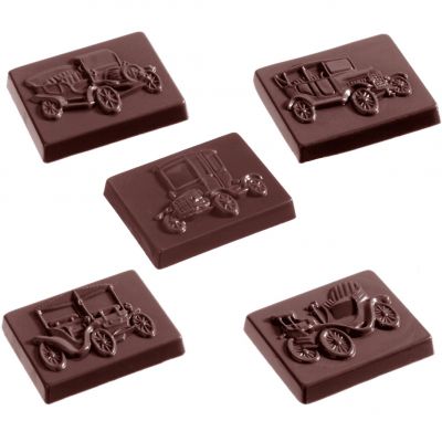 1278 CW Форма для шоколаду "Ретро" 39x30x6 мм, 21 шт. х 7 г