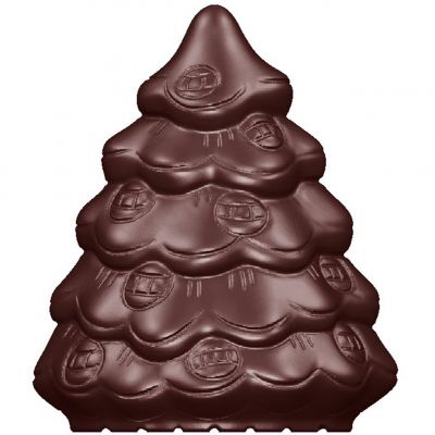 1635 CW Форма для шоколаду "ялинка" 48х40 мм h18 мм, 2х4 шт./16 г