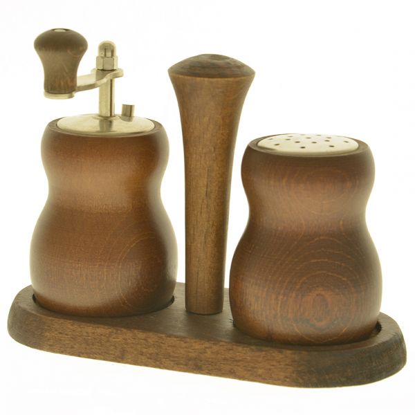 301T Набір для спецій дерев"яний (2 шт.), серія Cuneo 100 мм