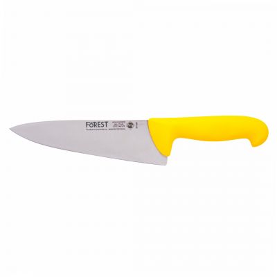367320 Ніж кухарський напівгнучкий 200 мм жовтий
