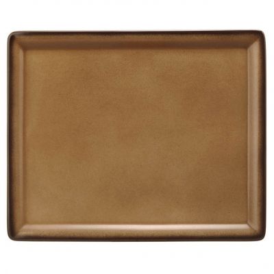 736199-57125 Тарілка прямокутна 32,5*26,5*1,8 см колір Caramel серія "Fantastic"