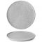 G1X2124 Тарілка кругла 24 см,  колір світло-сірий, серія " Granit" (глянцеве глазування)