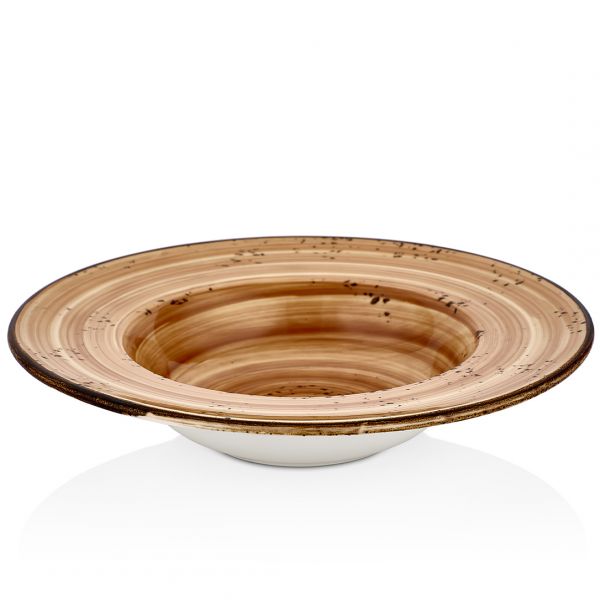 HA-VT-GT-28-CK Тарілка для пасти з прямим бортом 28 см (480 мл), колір коричневий (Vintage), серія "