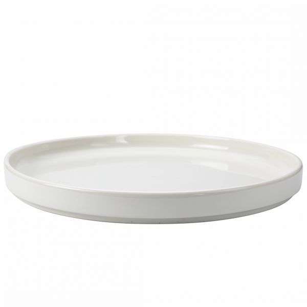 HL-23-RD Тарілка кругла гладка з бортом 90° 23 см, колір білий, серія "Helix"