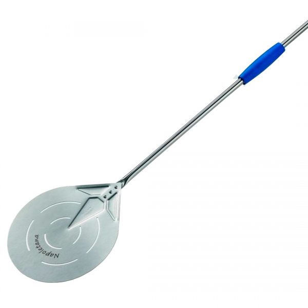 IN-17F Лопата для піци пефорована н/ж d 17 см, ручка н/ж L 150 см, повна L 168 см