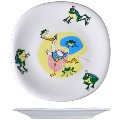 KVA2222-X8388 Тарілка кругла 21 см серія "Baby Porcelain"