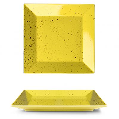 LAS2215 Тарілка квадратна 15*15 см, колір Sunshine, серія "Actual Buffet"