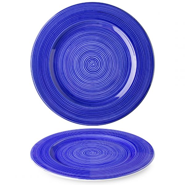 MIR2131-X8849 Тарілка кругла 31 см декор Spiral серія "Indigo"