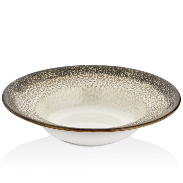 TN-SZ-ZT-27-CK Тарілка для пасти 27 см (500 мл), декор Spazio, серія "Tinta"