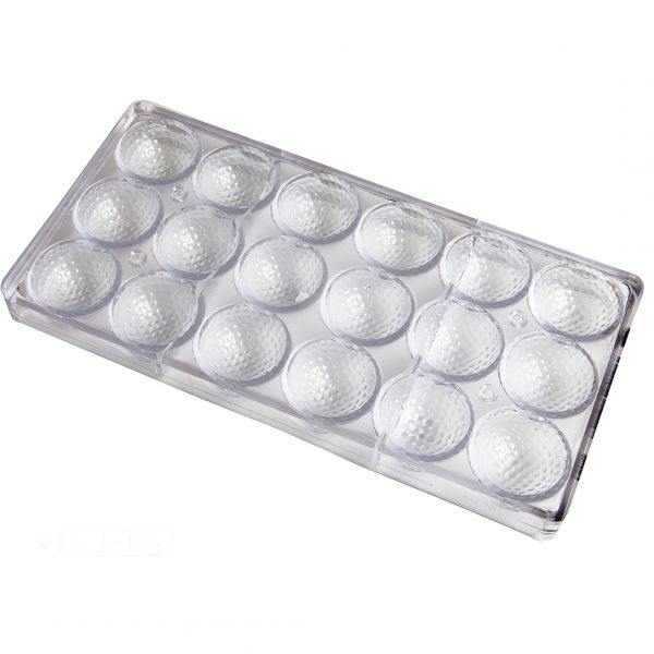 1206 CW Форма для шоколаду "м'яч для гольфу" Ø40 мм, 3х6 шт./ 2х20 г