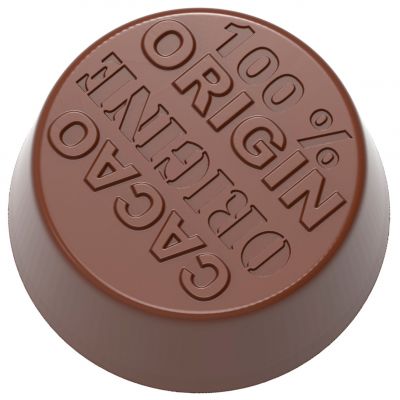 1625 CW Форма для шоколаду "100% какао" 30x30x12 мм, 21 шт.