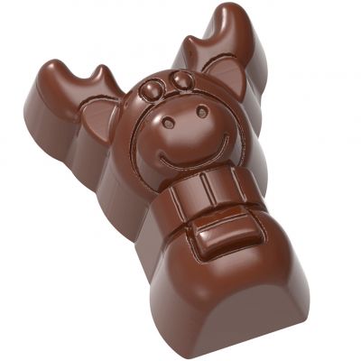 1736 CW Форма для шоколаду "лось" 39x29х19,50 мм, 3х6 шт./11 г