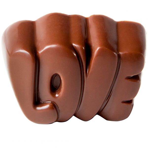 1744 CW Форма для шоколаду "Love" 33x22,5x16 мм , 10,5 г