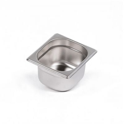 Гастроємність із нержавійки GN 1/6 h-100 мм 1,6 л FOOD line