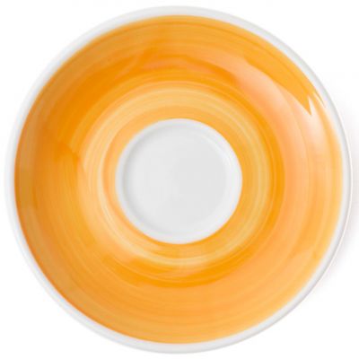 34406 Блюдце espresso 12 см Yellow для серій "Verona/Torino/Roma Millecolori Hand Painted"