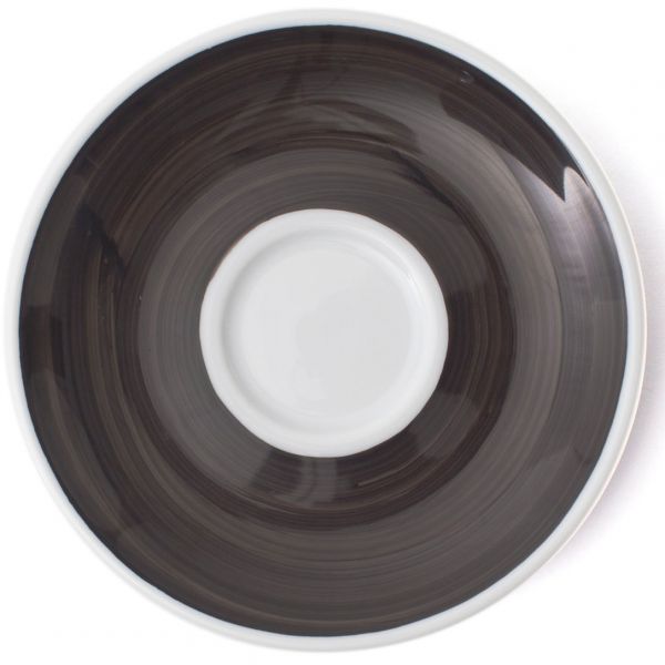 34410 Блюдце espresso 12 см Black для серій "Verona/Torino/Roma Millecolori Hand Painted"