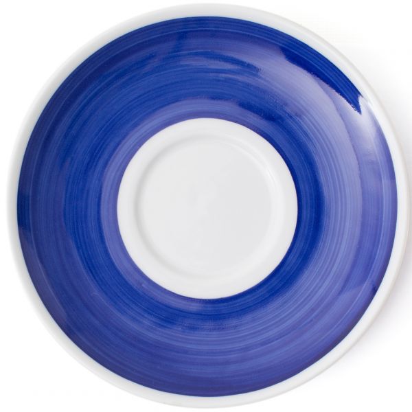 34421 Блюдце caffe latte 16,7 см Blue для серій "Verona/Torino/Roma Millecolori Hand Painted"
