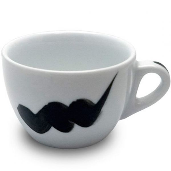 37174 Чашка cappuccino 180 мл Onda Black "Verona Millecolori Hand Painted Onda Black with Staffage B