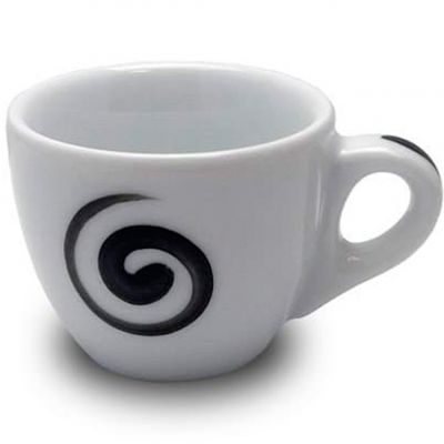 37175 Чашка espresso 75 мл Aria Black "Verona Millecolori Hand Painted Aria Black with Staffage Blac