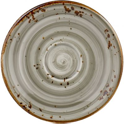 HA-SP-ZT-01-CТ Блюдце 16 см під чашки 220 і 280 мл, колір сірий (Supreme), серія "Harmony"