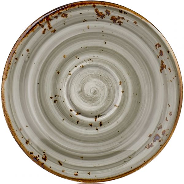 HA-SP-ZT-01-CТ Блюдце 16 см під чашки 220 і 280 мл, колір сірий (Supreme), серія "Harmony"