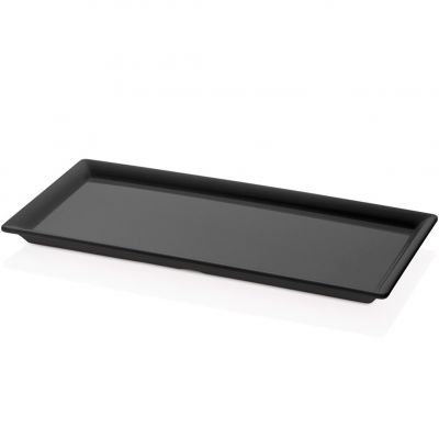 Блюдо меламінове чорне 35x17 см, h-2 см Блюдо меламінове чорне 35x17 см, h-2 см