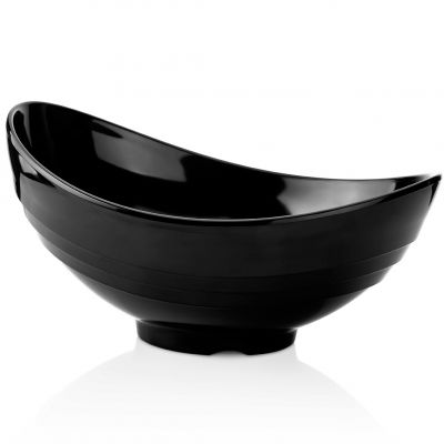 Салатник меламіновий чорний d-36x28 см, h-17,5 см, 4,4 л