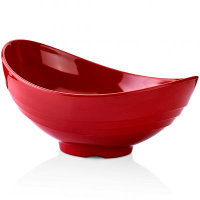 Салатник меламіновий червоний d-36x28 см, h-17,5 см, 4,4 л