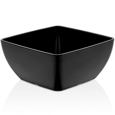 Салатник меламіновий чорний 19x19 см, h-9 см, 1,9 л