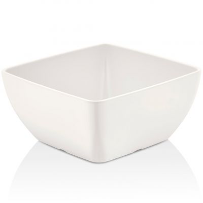 Салатник меламіновий кремовий 19x19 см, h-9 см, 1,9 л