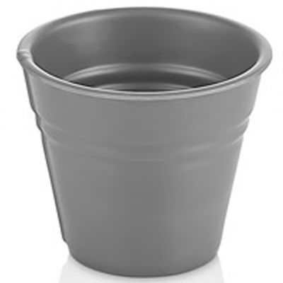 48008.G Відерце для подачі з меламіну сіре d-7,6 см, h-6,5 см, 140 мл