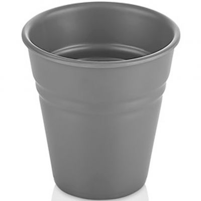 48011.G Відерце для подачі з меламіну сіре d-11 см, h-9,3 см, 430 мл
