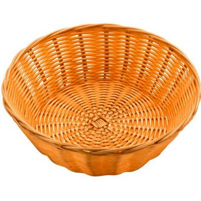 531021 Кошик круглий 18х7 см, світло-коричневий