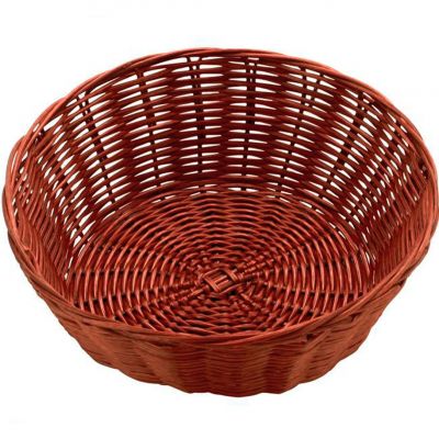 531022 Кошик круглий 18х7 см, темно-коричневий