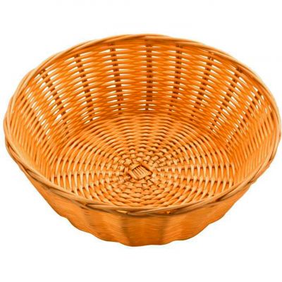531023 Кошик круглий  20х7 см, світло-коричневий