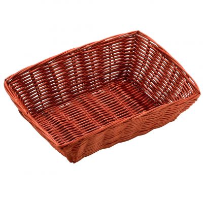 531042 Кошик прямокутний 23х15х7 см, темно-коричневий
