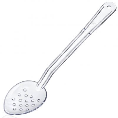 91703 Ложка перфорована з полікарботату прозора 33 см