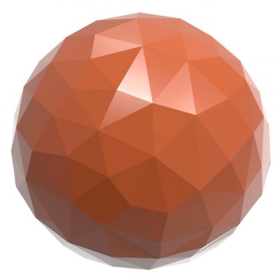 1909 CW Форма для шоколаду "Сфера з гранями" 25x25х12,5 мм, 24 шт. x 5 г