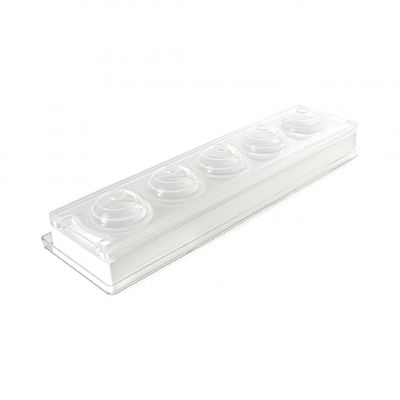 Форма силіконова для тістечок з кришкою та підставкою d 58 мм, 100 мл MUL3D/ 58A+B