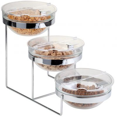 11795 Стойка буфетна з 3-ма салатниками 61х24х35 см