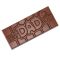 12017 CW Форма для шоколадної плитки "Best dad ever" 118х50 мм h 8 мм, 1х4 шт./45 г