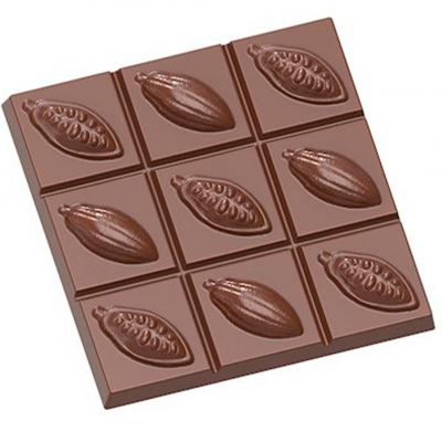1642 CW Форма для шоколаду "Какао боби" 100x100x15 мм
