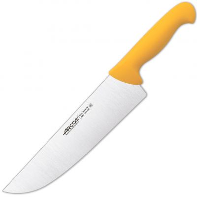 296000 Ніж м`ясника 250 мм серія "2900" жовтий