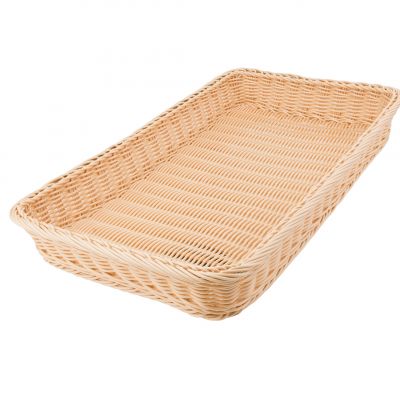 521107 Кошик прямокутний 530х325х65 мм світло-коричневий