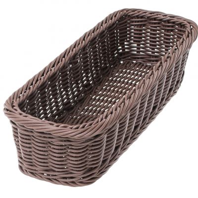 522209 Кошик прямокутний 280х110х70 мм темно-коричневий