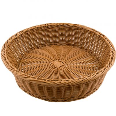 522308 Кошик круглий 400 мм, h100 мм коричневий