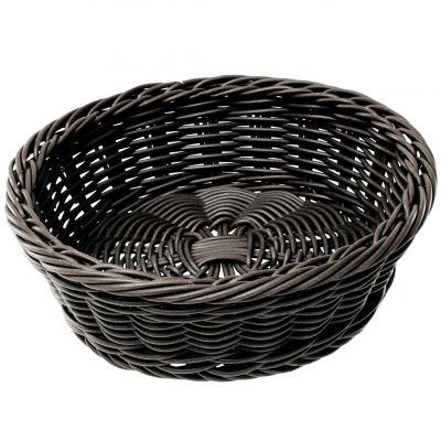 522410 Кошик круглий 190 мм, h55 мм  чорний