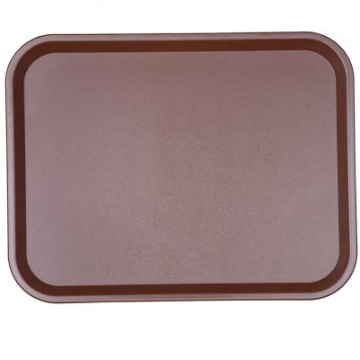 594180 Таця прямокутна коричнева 45,6х35,6 см